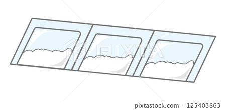 獨立包裝藥粉的簡單圖示 125403863