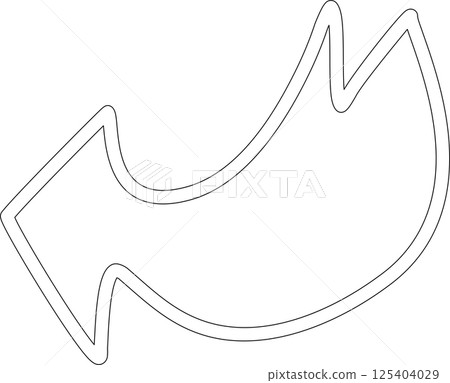 Set of arrow, hand drawn icons 125404029