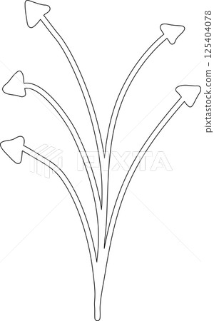 Set of arrow, hand drawn icons 125404078