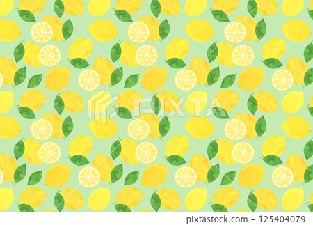 檸檬圖案背景 125404079