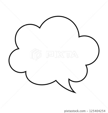 簡單的語音氣泡圖-蓬鬆 125404254