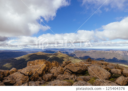 Views around Mt Ossa in Tasmania Australia Views around Mt Ossa in Tasmania Australia 125404376