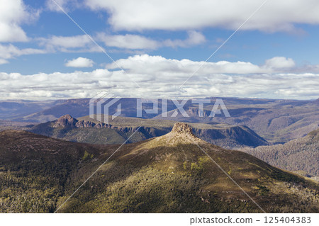 Views around Mt Ossa in Tasmania Australia Views around Mt Ossa in Tasmania Australia 125404383