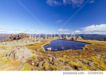 Views around Mt Ossa in Tasmania Australia 125404385