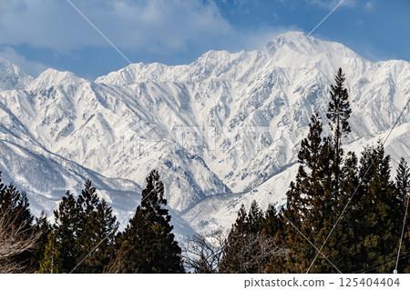 Mount Goryu as seen from Aoni village Mount Goryu as seen from Aoni village 125404404