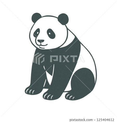 熊貓線描插畫,簡單,圖標,素材,無背景,動物系列 熊貓線描插畫,簡單,圖標,素材,無背景,動物系列 125404612
