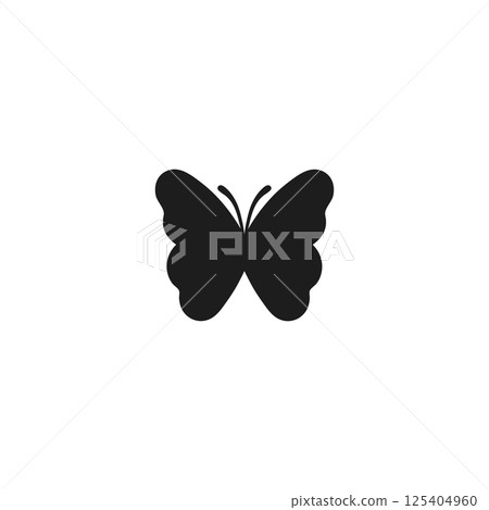 Butterfly Silhouette Vector Art Butterfly Silhouette Vector Art 125404960