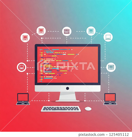 Image of a networked development environment (programming) 125405112