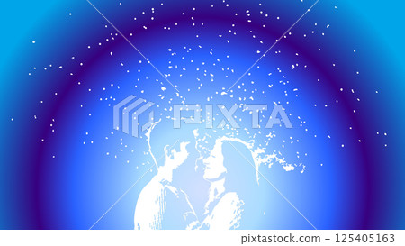 星空情侶背景 星空情侶背景 125405163