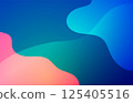 Blue and pink abstract wave gradient background design 125405516