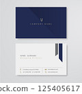 Business card flat design template vector 125405617