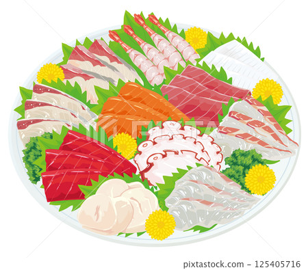生魚片拼盤 125405716