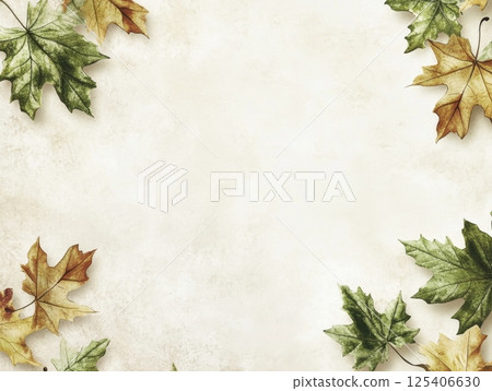 grunge background with autumn leaves grunge background with autumn leaves 125406630