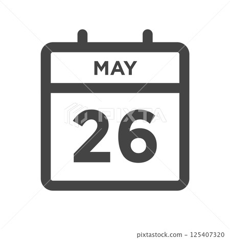 May 26 Calendar Day or Calender Date for Deadlines or Appointment 125407320