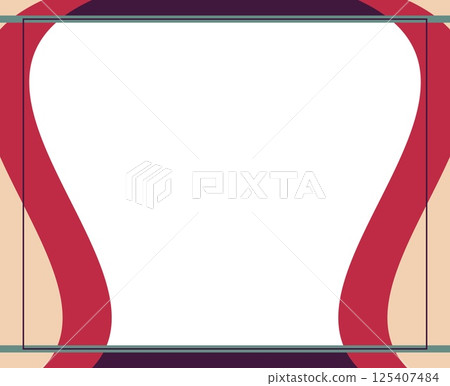 Empty rectangular frame or border. Space for text or picture. Wavy lines Empty rectangular frame or border. Space for text or picture. Wavy lines 125407484