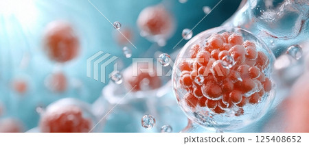 A biotech laboratory conducting research and experiments to develop innovative stem cell-based treatments for autoimmune diseases and other medical conditions. 125408652