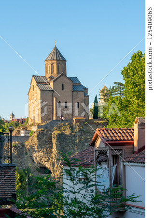 Metekhi church, is a Georgian Orthodox Christian church, the bank of the river Kura 125409066