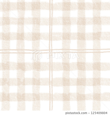 Brown Beige Plaid Tartan Gingham Check Hand Drawn Background Pattern Overlay Brown Beige Plaid Tartan Gingham Check Hand Drawn Background Pattern Overlay 125409804