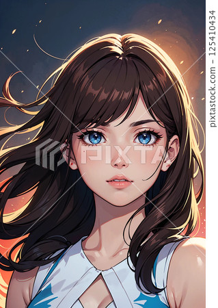 A girl A girl 125410434