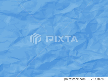 Crumpled Paper Background Blue 125410780