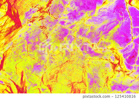 Raw surface of natural stone, textured surface background. Changed color scheme. 125410816