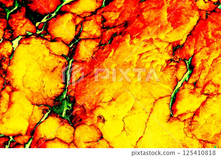 Raw surface of natural stone, textured surface background. Changed color scheme. 125410818