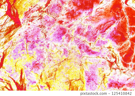 Raw surface of natural stone, textured surface background. Changed color scheme. 125410842