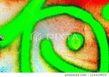 Spray paint on a steel plate. Abstract texture. Changed color scheme. Bright colorful background. Spray paint on a steel plate. Abstract texture. Changed color scheme. Bright colorful background. 125410914