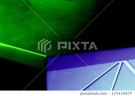 White marble table, bar counter. Changed color scheme. Bright colorful abstract background. White marble table, bar counter. Changed color scheme. Bright colorful abstract background. 125410977