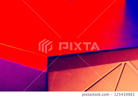 White marble table, bar counter. Changed color scheme. Bright colorful abstract background. White marble table, bar counter. Changed color scheme. Bright colorful abstract background. 125410981