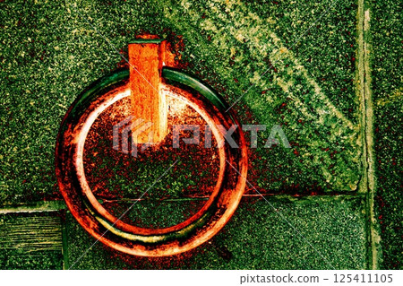 The metal ring in the granite wall symbolizes the chains of unfreedom. Changed color scheme. 125411105