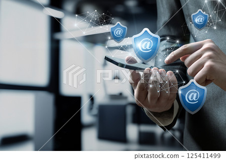 Cyber shield of communications. 125411499