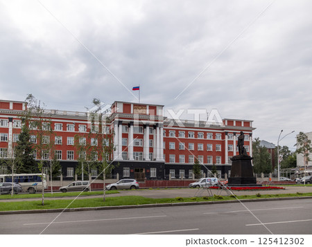 BARNAUL - JUNE 17 The regional court building on JUNE 17, 2019 in Barnaul, Russia BARNAUL - JUNE 17 The regional court building on JUNE 17, 2019 in Barnaul, Russia 125412302
