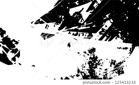 pieces of shattered glass on black 125413218