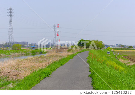 2025年4月千葉縣柏市大津川沿岸的風景 2025年4月千葉縣柏市大津川沿岸的風景 125413252