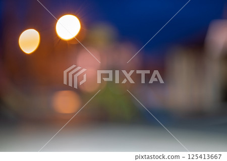 Bright colorful bokeh circles at night. Blurred city lights background. Bright colorful bokeh circles at night. Blurred city lights background. 125413667