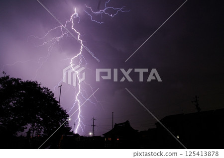 As thunderclouds approached on a summer evening, I headed out to photograph the lightning strikes. 125413878