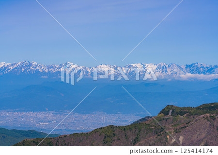 [山景] 初夏從志賀高原眺望善光寺平原 [長野縣] 125414174