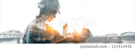 Image of the fusion of engineers and infrastructure Image of the fusion of engineers and infrastructure 125414436