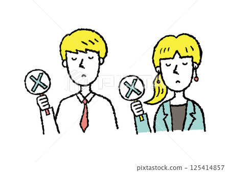 Denying men and women (office, casual) 125414857