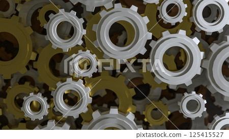 The Gear Background for engineer or technology concept 3d rendering. 125415527