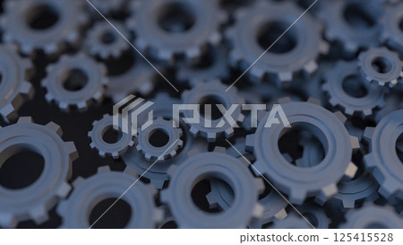The Gear Background for engineer or technology concept 3d rendering. 125415528