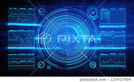 未來的資訊儀表板（AI 生成的圖像） 125415904