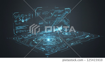 未來的資訊儀表板（AI 生成的圖像） 125415910