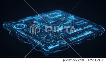 未來的資訊儀表板（AI 生成的圖像） 125415911