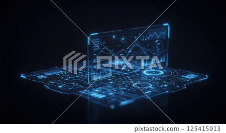 未來的資訊儀表板（AI 生成的圖像） 125415913