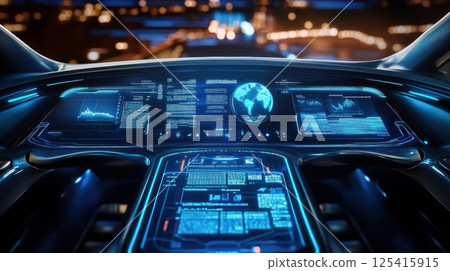 未來的資訊儀表板（AI 生成的圖像） 125415915