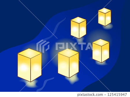 Illustration of Toro nagashi 125415947