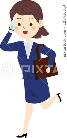 Business woman calling with a smartphone Business woman calling with a smartphone 125416314