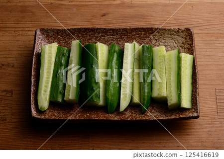 切黃瓜 125416619